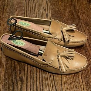 Tods tan leather drivers